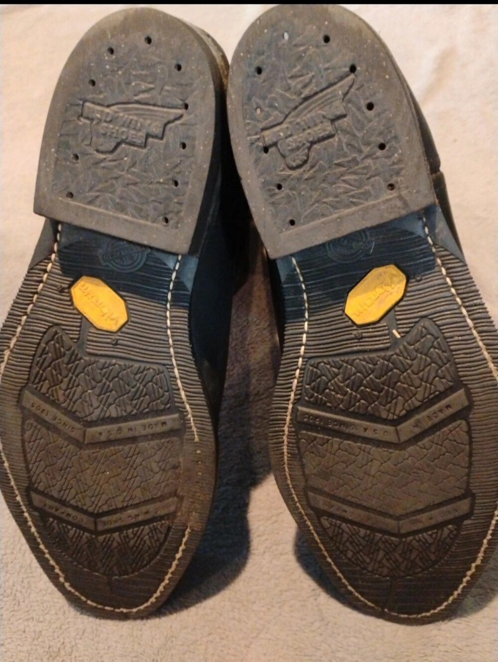 Vintage Red Wing Pecos 1116 Black Leather Work Boots Wide Men's 10 EE (Sept 2002 - Picture 3 of 5